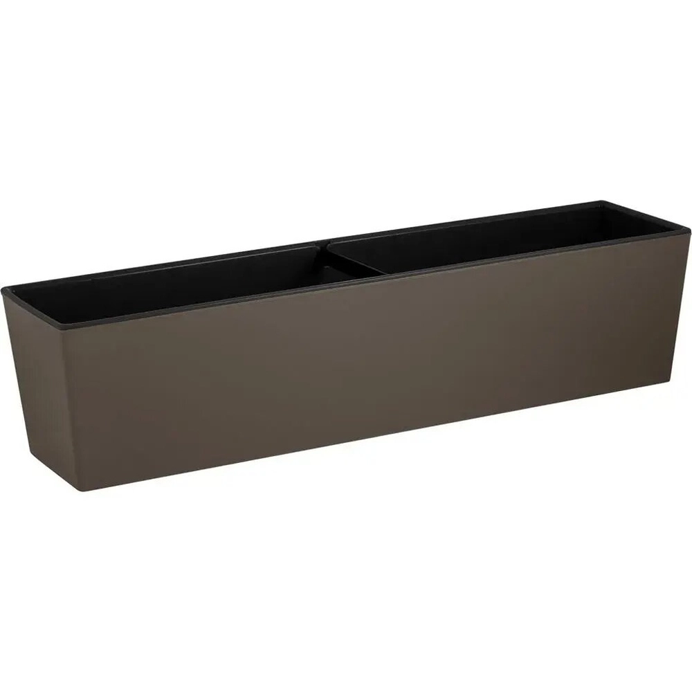 Балконный ящик InGreen London Cube 60 см c дренажной вставкой французский платан