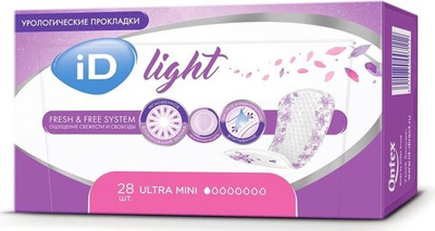 Прокладки урологические д/женщин iD Light 28шт.Mini