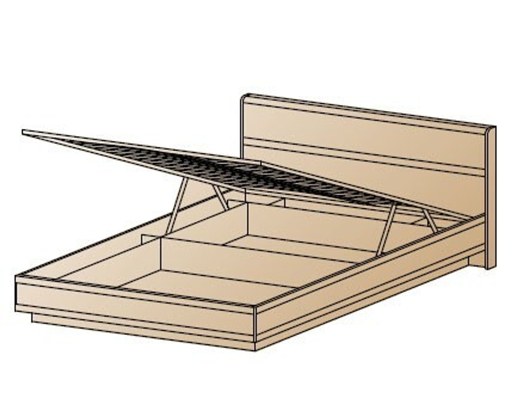 Кровать КР-1021 (1,2х2,0) с ПМ
