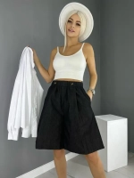 Джинсы длинные бермуды