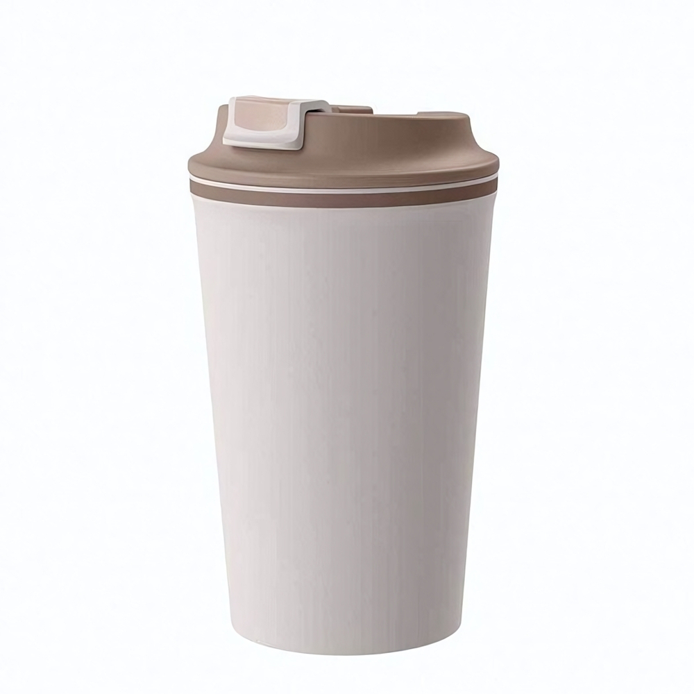 Термостакан с клапаном 350мл (светло-бежевый)