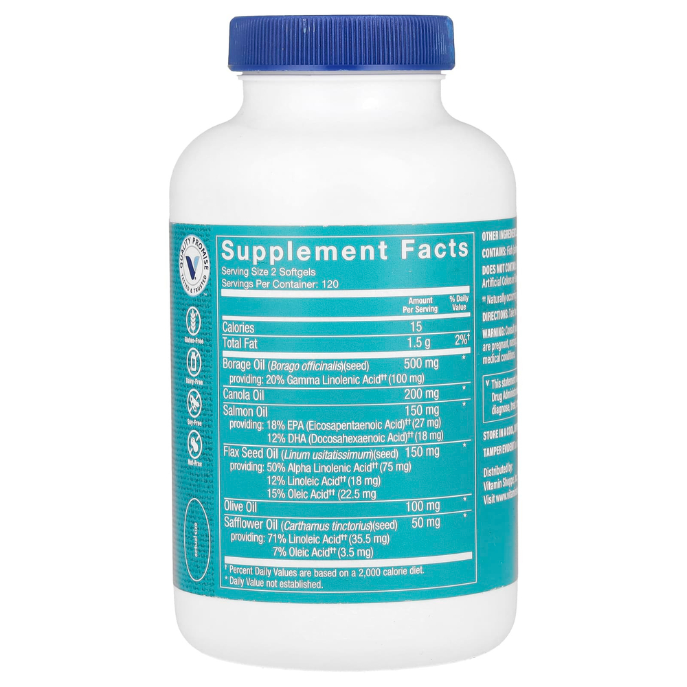 The Vitamin Shoppe, Омега 3-6-9`` 240 мягких таблеток