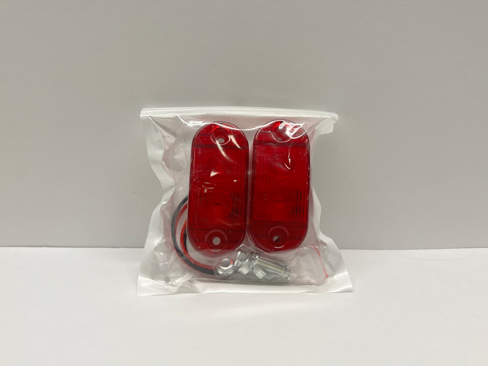 12-24V / Задние Светодиодные габаритные огни, 12-24 вольта, красный, Брайт, №8011 (2 шт. / комплект) -