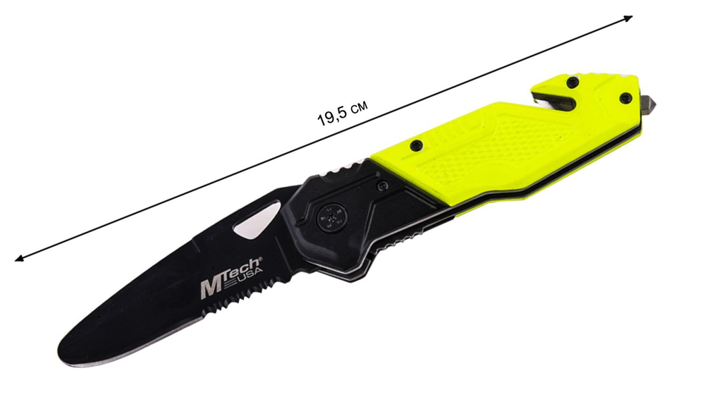 Тактический спасательный нож Fox Mtech USA Rescue Knife MT-478R (Италия)