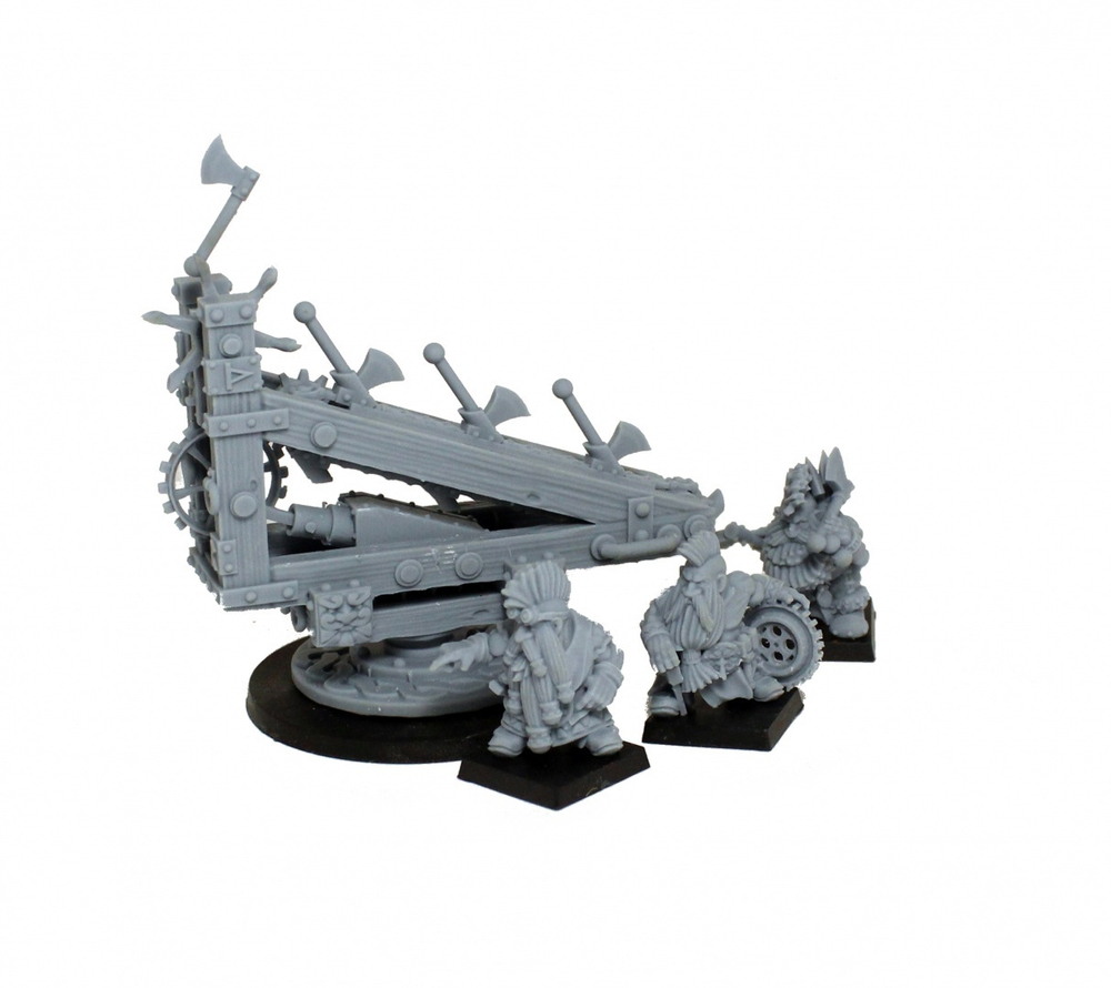 Dwarf Axe Thrower Machine with Crew