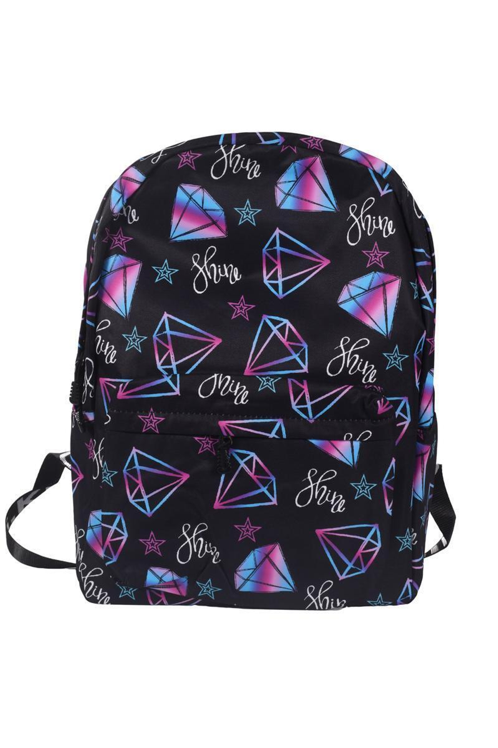 Рюкзак молодежный "Кристаллы" 40*30*17см, 1 отд., карман, боковые карманы