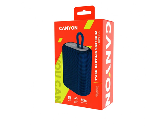 Колонка беспроводная Canyon CNE-CBTSP4BL Bluetooth Speaker BT V5