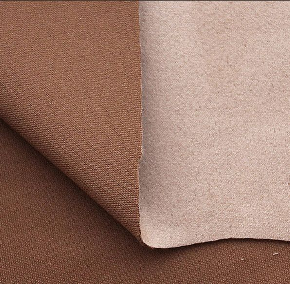 Замша скуба, 510 гр/м.п., 150 см, кофе с молоком