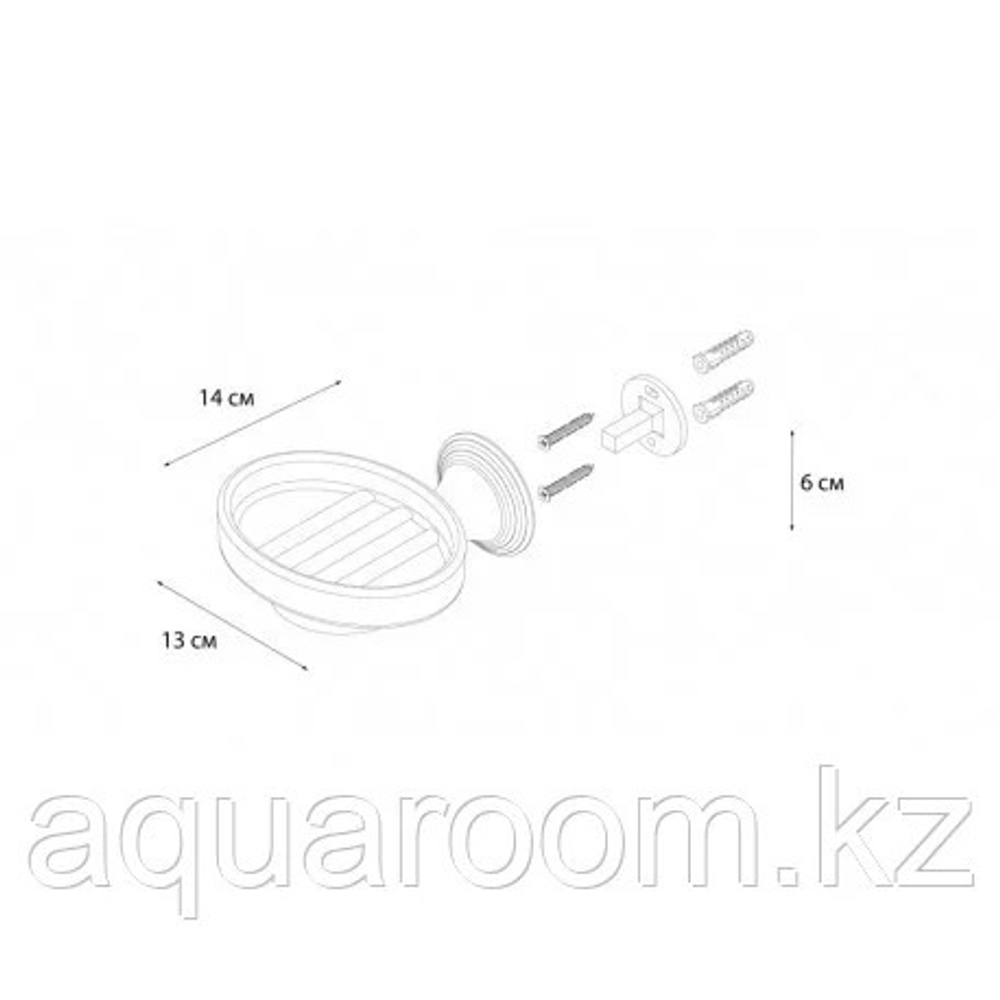 "LUKSOR" Мыльница керамика FX-71608B (к/к 10)