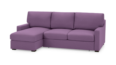 Диван с оттоманкой Непал Vivaldi 18 221*153*90 см, Фиолетовый  Еврокнижка Фиеста