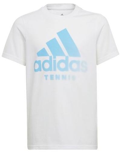 Футболка для мальчика теннисная Adidas Ten Category Tee B - white/blue