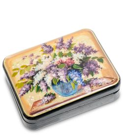 Народные промыслы ШК-55/ 78 Шкатулка «Сирень» исп. Белова