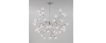 Люстра подвесная 547 серебро Boccio Bogate's.