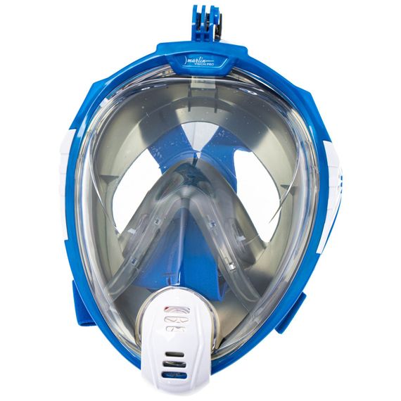 Маска для плавания с трубкой взрослая с креплением для GoPro Marlin Vision Pro GoPro Blue/Grey