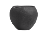 Кашпо TREEZ Effectory - Organic - Сфера - Тёмно-серый камень