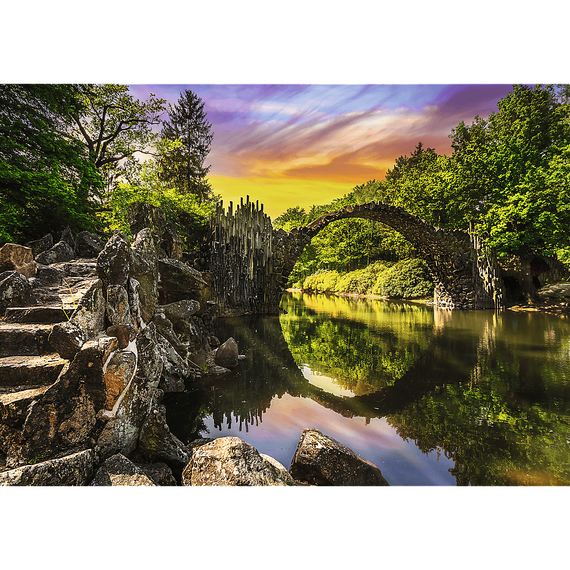 Puzzle Premium Plus Quality 1000 el. Photo Odyssey: Rakotz Bridge in Kromlau, Germany