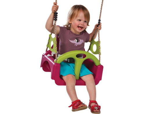 Сидение качели пластиковое TRIX серия ZO 3в1 на канатах модель 8