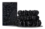 Набор резинок для волос из 100% шелка Slip Silk DARK BROWN