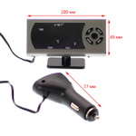 Авто часы + з/у USB VST 815 Blue/Red 12/24V