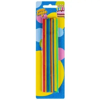 Свечи для торта Ассорти 17см 24шт