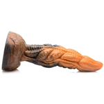 Фантазийный фаллоимитатор Ravager Rippled Tentacle Silicone Dildo - 20,3 см. (Цвет: коричневый)