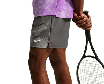 Мужские теннисные шорты Nike Court Paris Slam Dri-Fit Tennis - anthracite/cool grey/white
