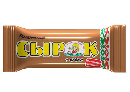 Сырок творожный глазированный "Молочная страна" 23% 50г. с какао Минск