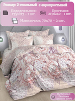 Постельное белье 2 спальное, простыня евро 217х240, поплин, наволочки 70х70, 100% хлопок, ивановский текстиль постельное белье
