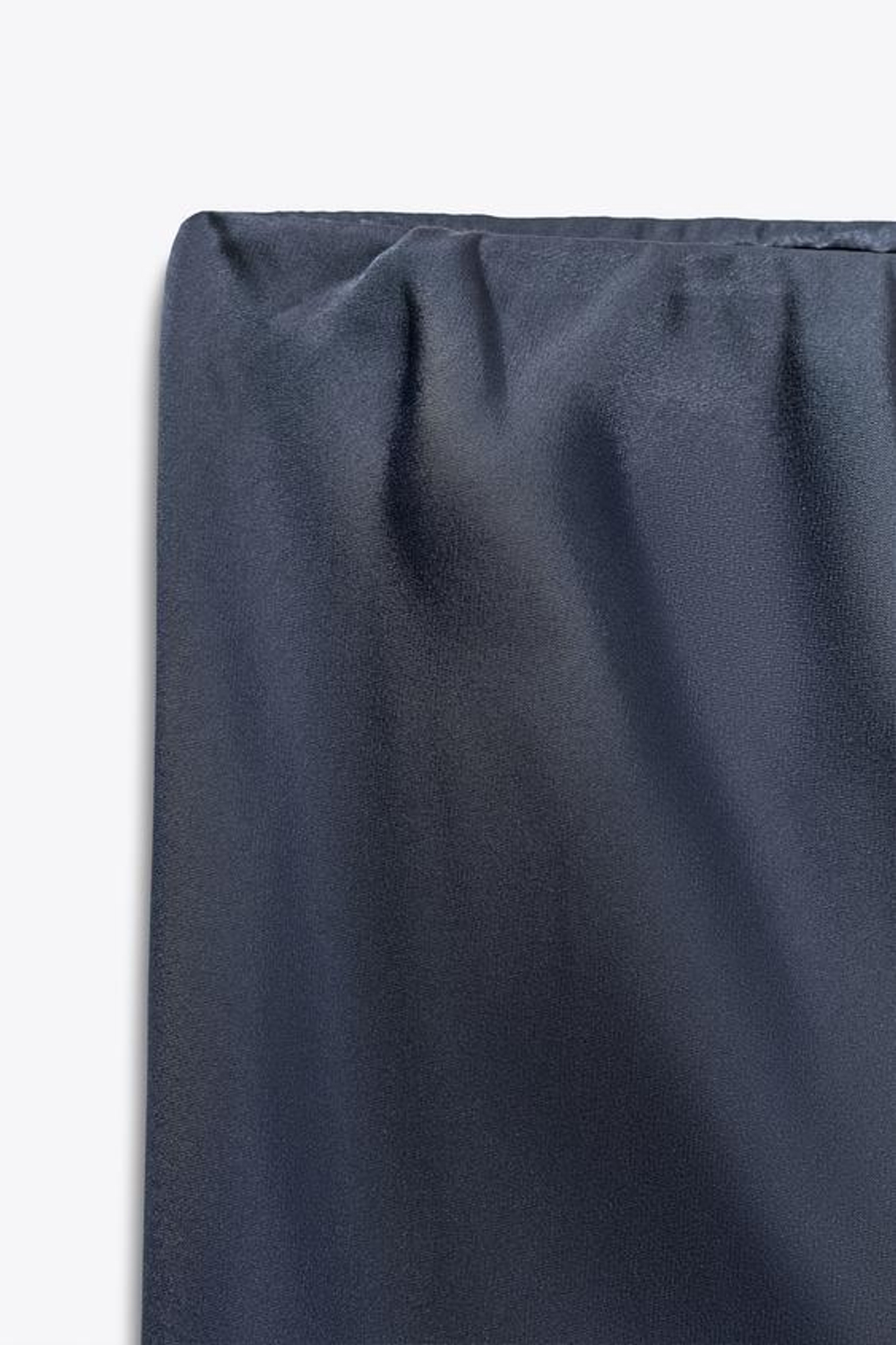 ZARA АТЛАСНЫЕ БРЮКИ FLARED ZW COLLECTION, НЕФТЯНОЙ