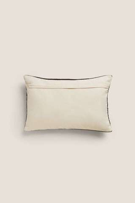 ZARA HOME ЧЕХОЛ ДЛЯ ДЕКОРАТИВНОЙ ПОДУШКИ С ГЕОМЕТРИЧЕСКИМ УЗОРОМ, КОРИЧНЕВЫЙ