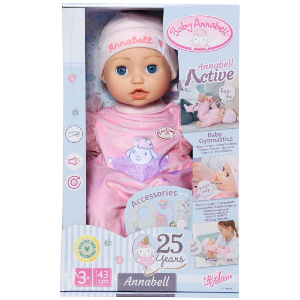 Zapf Creation 2065 706626 — Кукла Baby Annabell Active Annabell интерактивная 43 см 706626 — фото 5