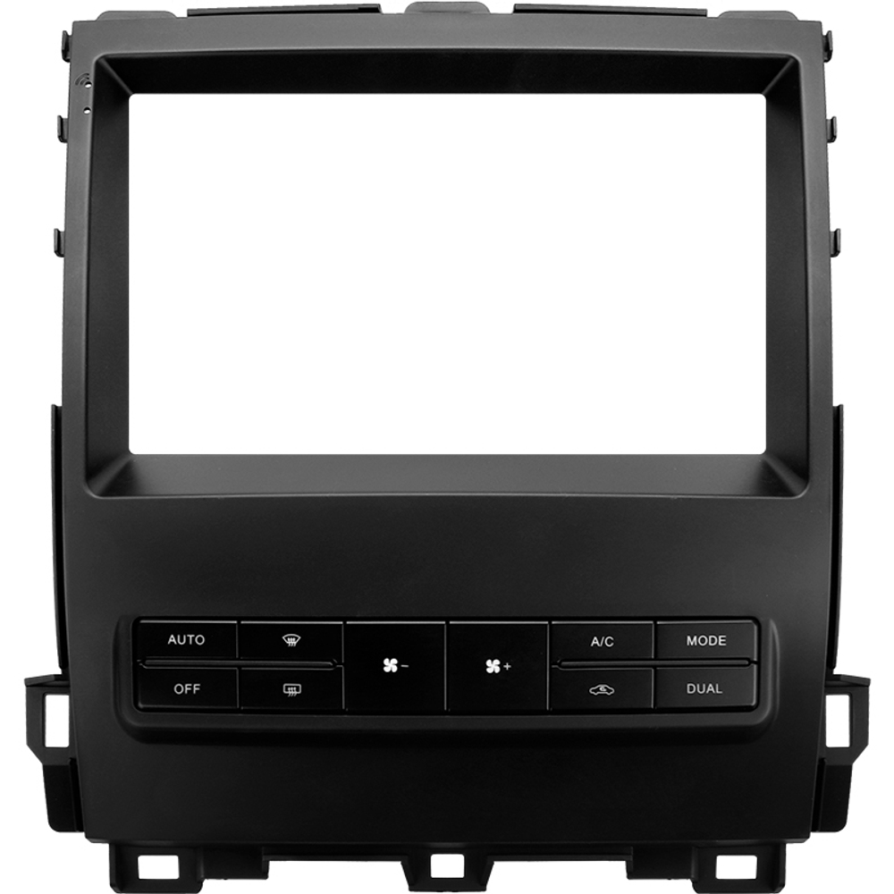 Комплект рамки с разъёмами 9" Lexus GX470, Prado 120 (климат на ШГУ) с кнопками - Car-Smart 8001H
