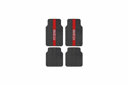 Автомобильные коврики эластичный ПВХ Autoprofi SPARCO Racing SPC/RCN-504 BK/RD черные/красные 4 штуки
