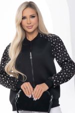 Бомбер на молнии черный Б10036 LT Collection