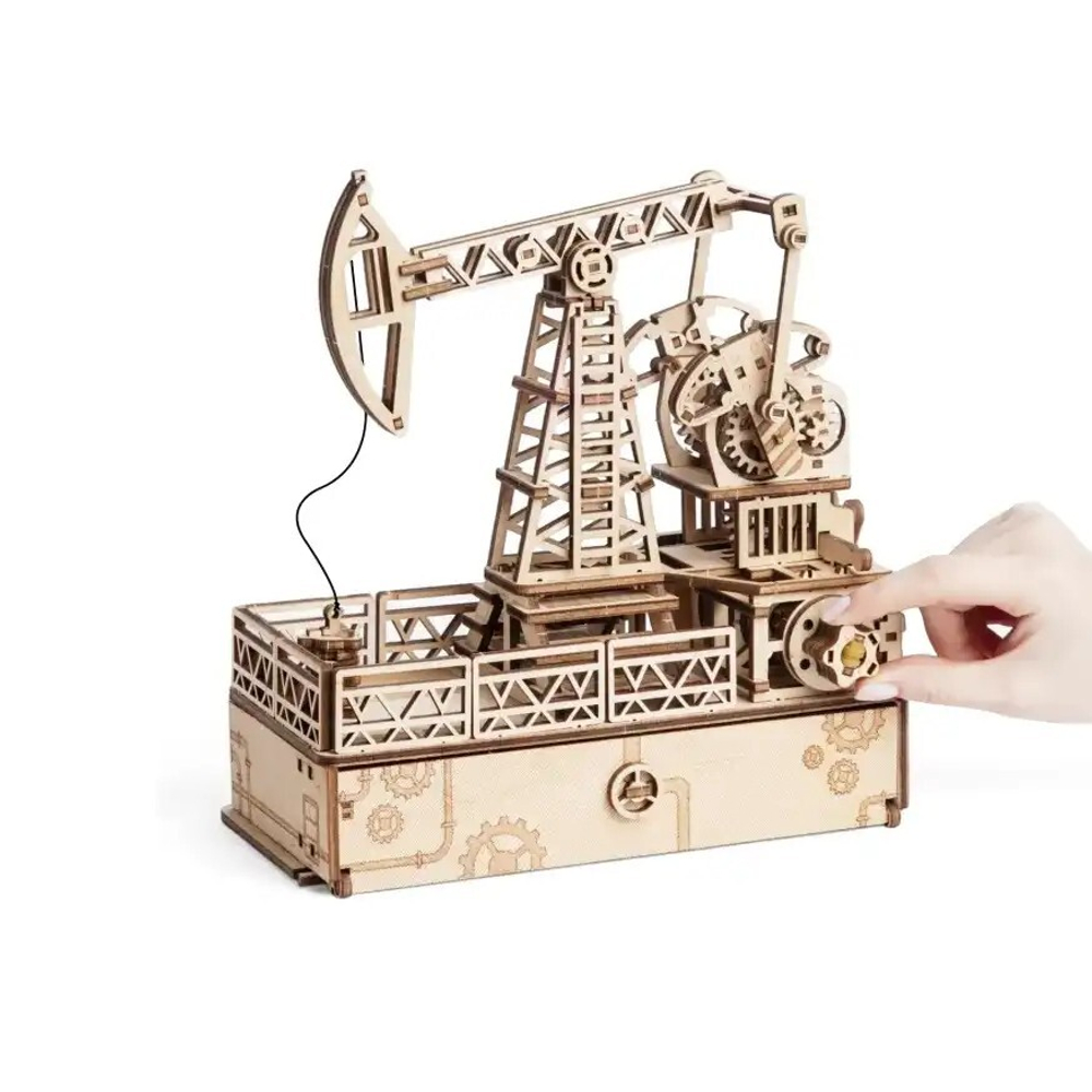 Деревянный конструктор Нефтяная вышка с секретом (DROVO)