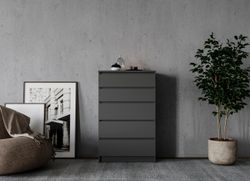 МС Мори Комод МК 700.5 Графит, ДСВ Мебель