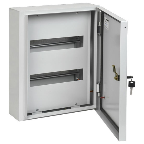 Щит металлический TITAN 3 ЩРн-24з-0 24(2х12) модуля навесной 410х330х120 У2 IP54 серый ИЭК MKM11-N-24-54-Z