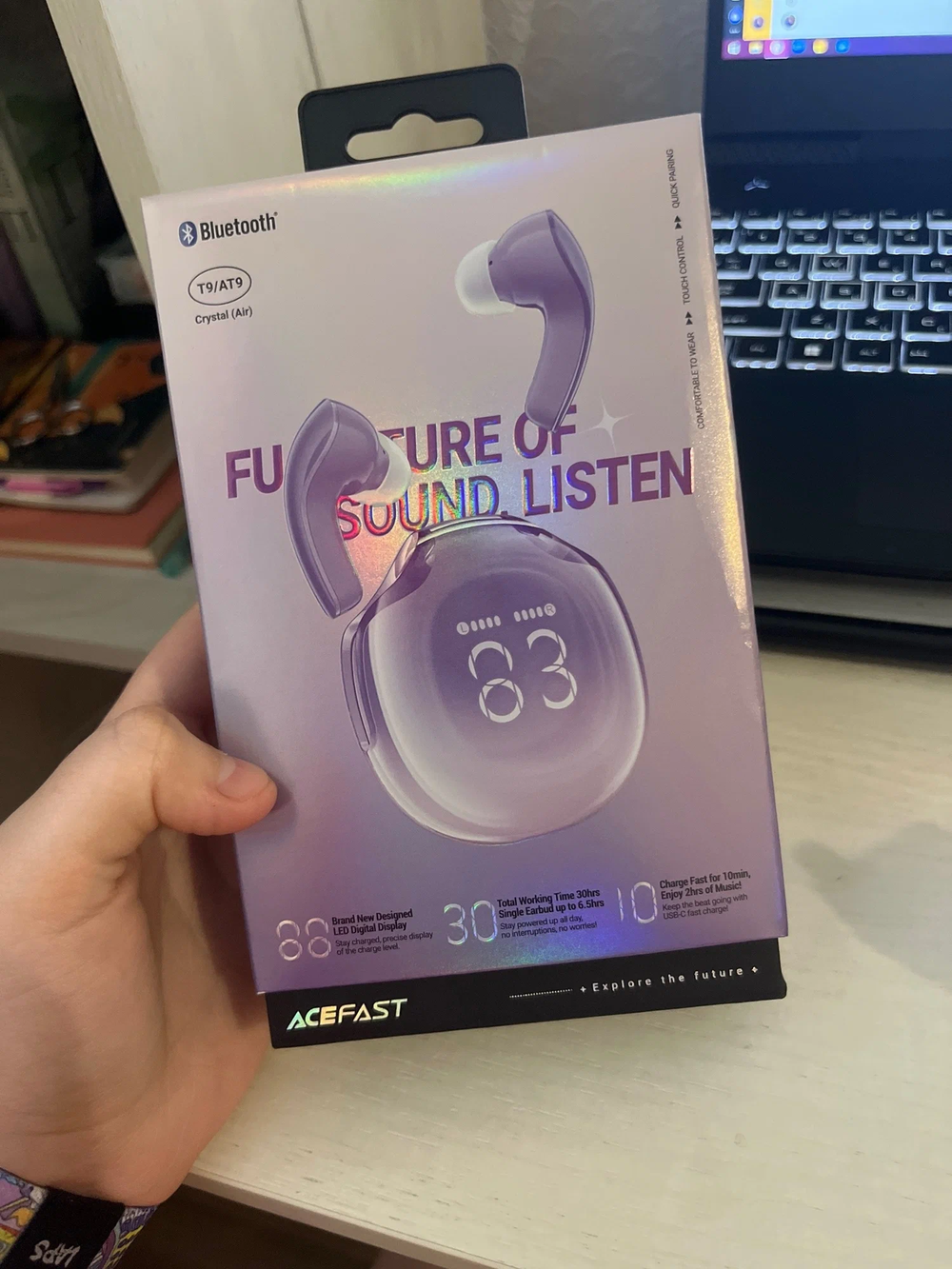 T9 Crystal (Air) color bluetooth earbuds