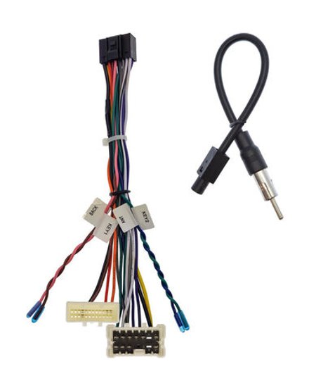 Комплект рамки с разъёмами 9" Renault Duster 1 2015-2020, Lada Largus 2021+ (без мультируля) большая глянец - Car-Smart 7088A