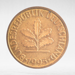 Germany, 10 Pfennigs, 1995, (Munich Mint - "D"), VF