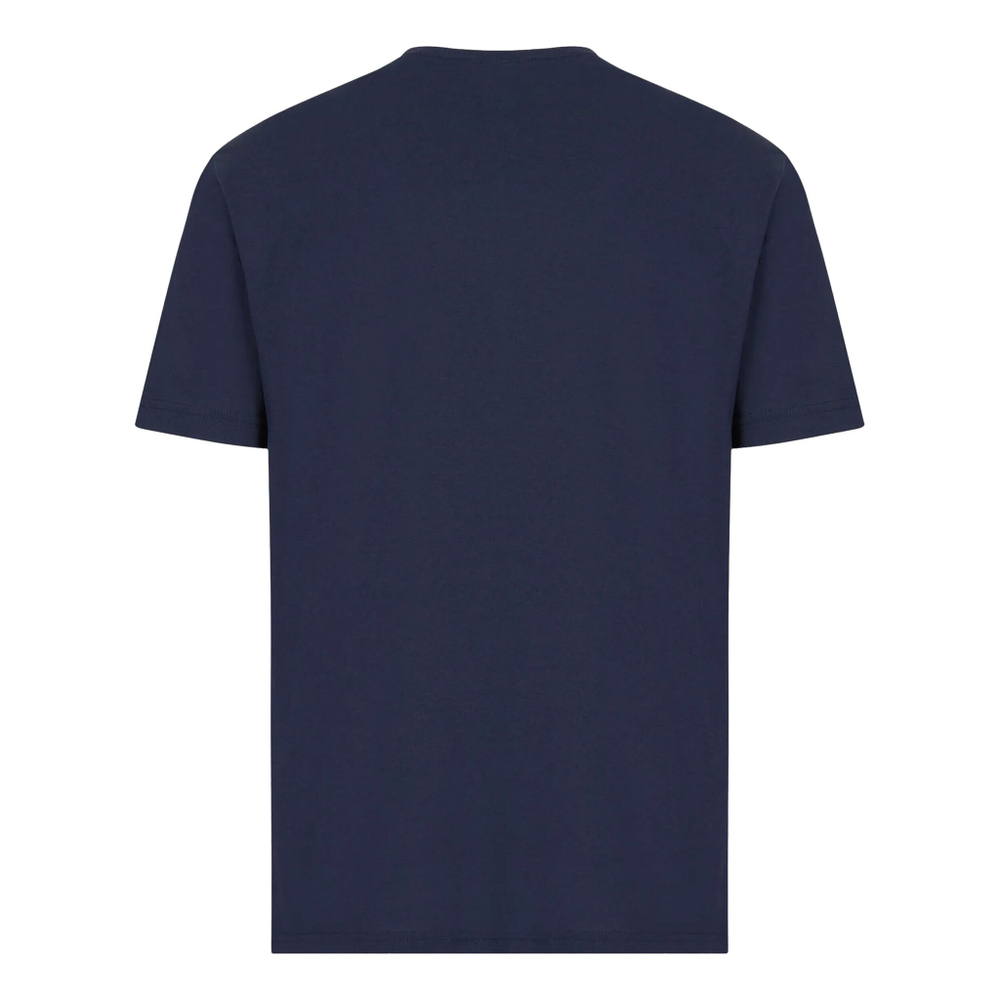 Мужское теннисное поло EA7 Train Logo Series Special Logo T-Shirt Men - Blue