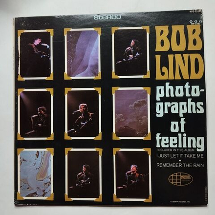 Винтажная виниловая пластинка LP Bob Lind Photographs Of Feeling (Canada 1966)