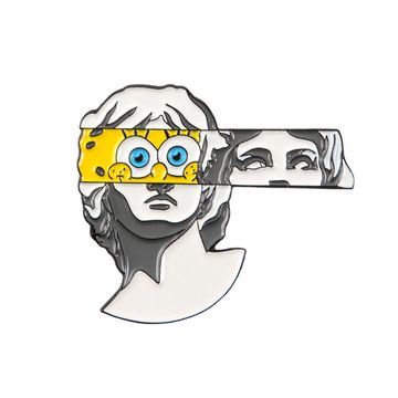 Пин на рюкзак и одежду. Венера. Спанч-Боб