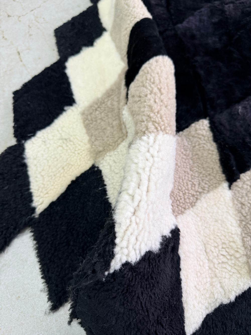 Покрывало меховое ковер из шкуры овчины