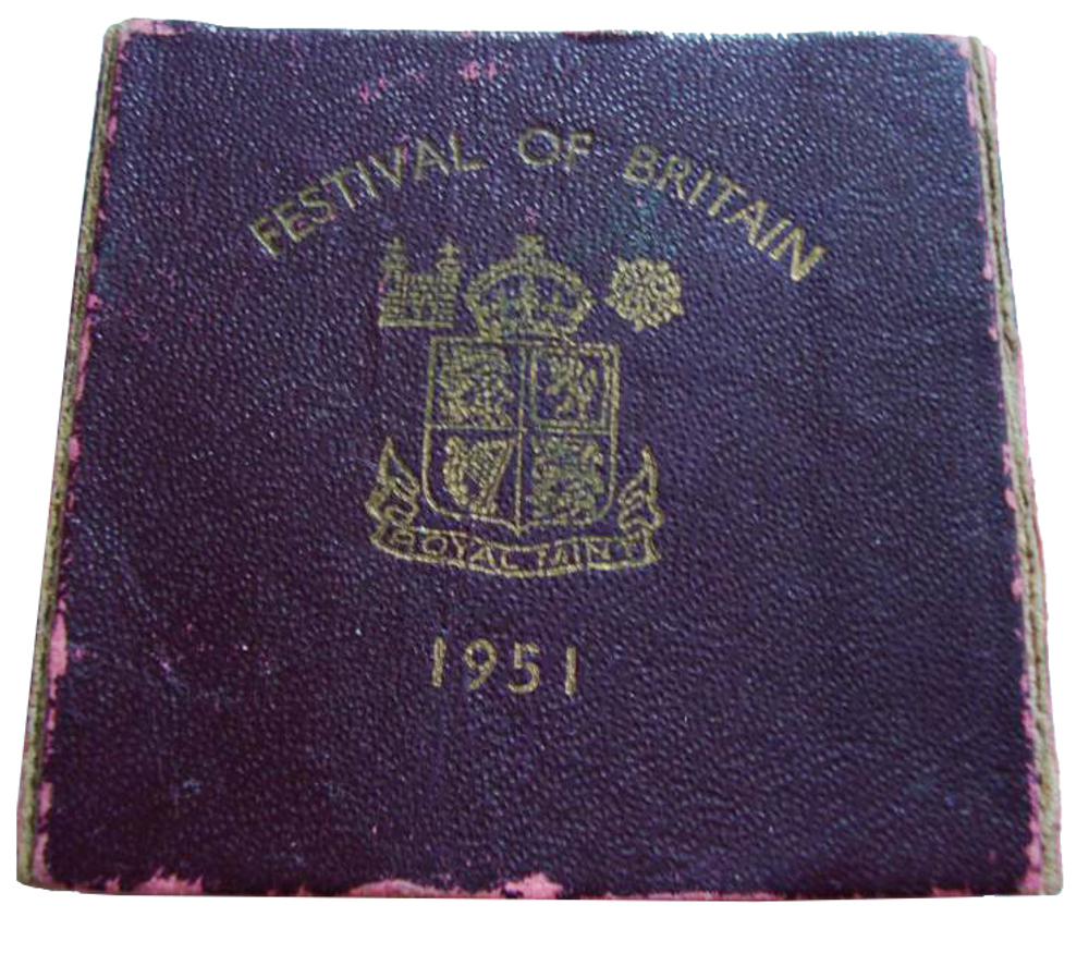 5 шиллингов (1 крона). Король Георг VI. Британский фестиваль. Великобритания. 1951 г. В оригинальной коробке