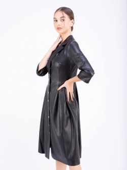 Платье женское кожаное, платье экокожа