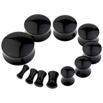 Плаг акрил черный (1шт)