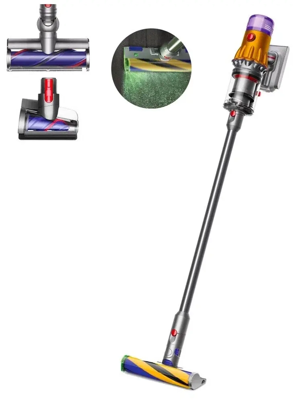 Пылесос Dyson V12 Detect Slim Absolute (SV46) (Yellow/Nickel) EU