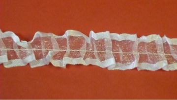 Рюш Бантичная Белая