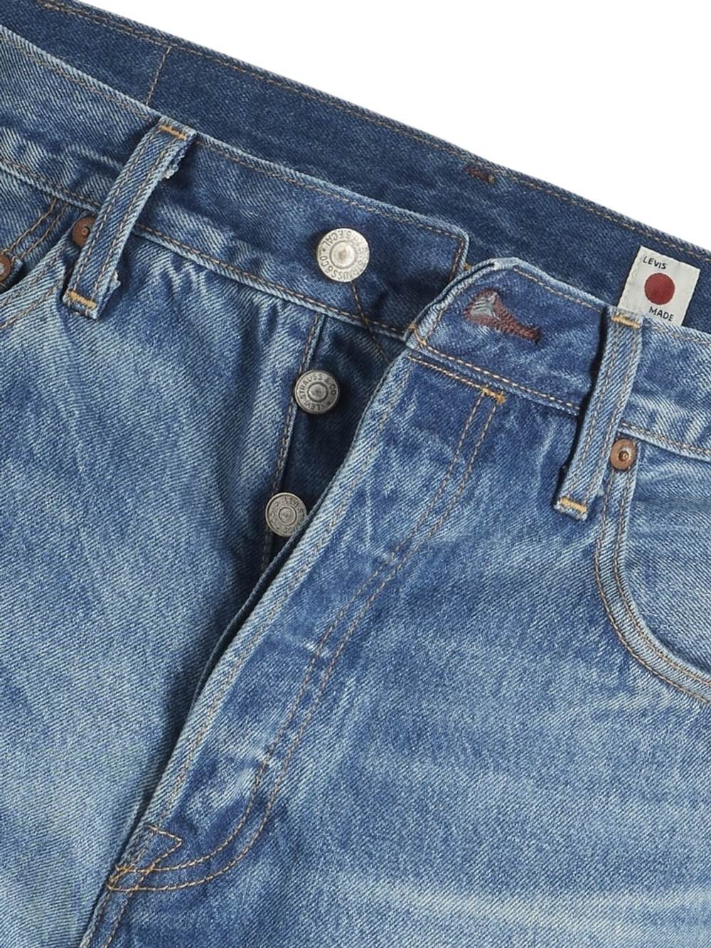 Мужские прямые джинсы Levi's 501 Original Straight A5875-0008, Сделано в Японии